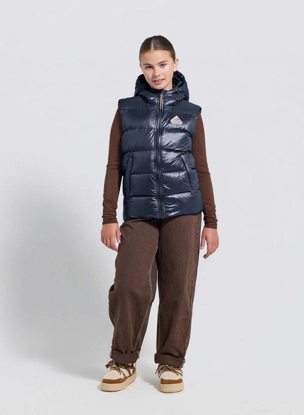 gilet-doudoune-enfant-pyrenex-john-bleu-marine-capuche image 4
