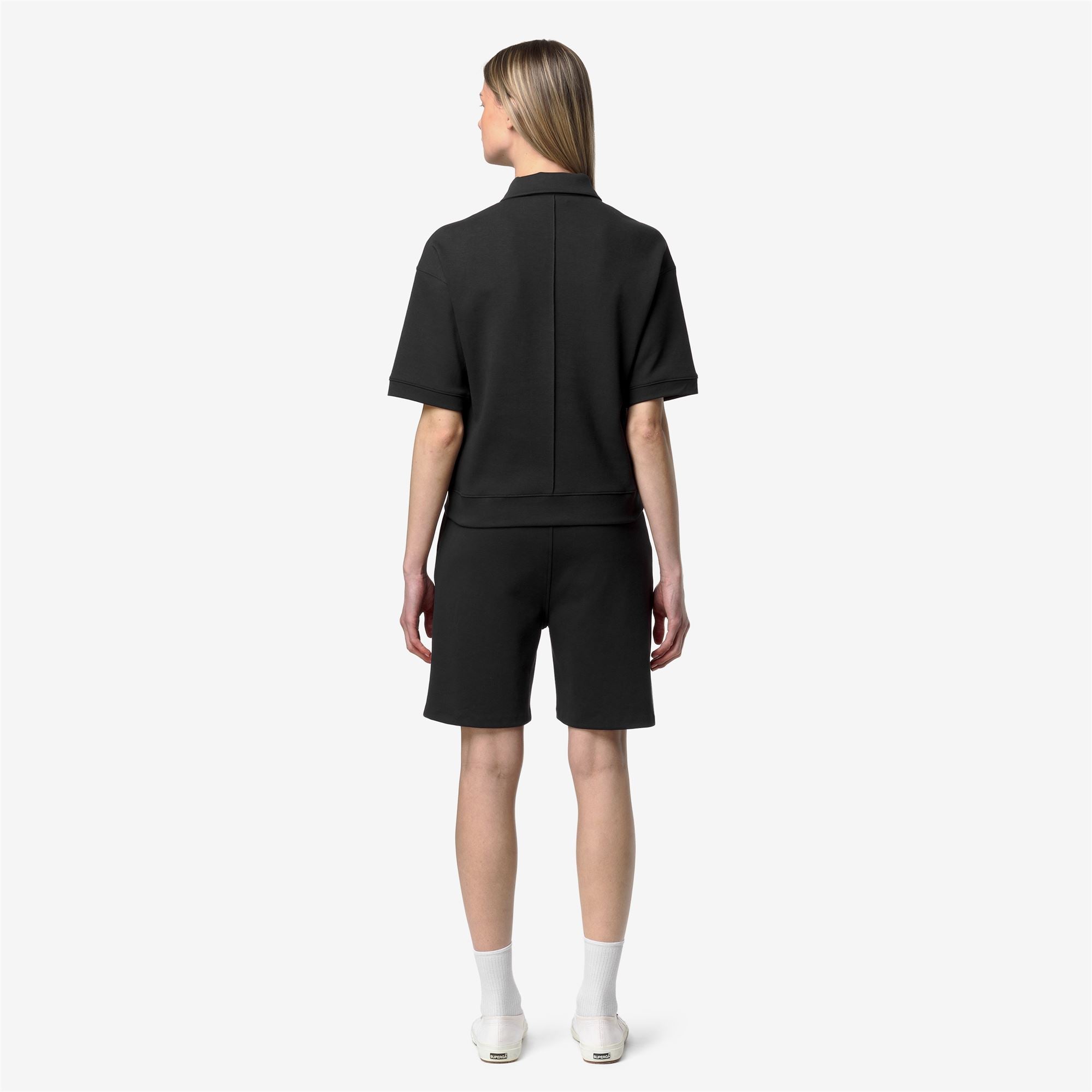 k-way-lozany-interlock-polo-femme-black-pure image 3
