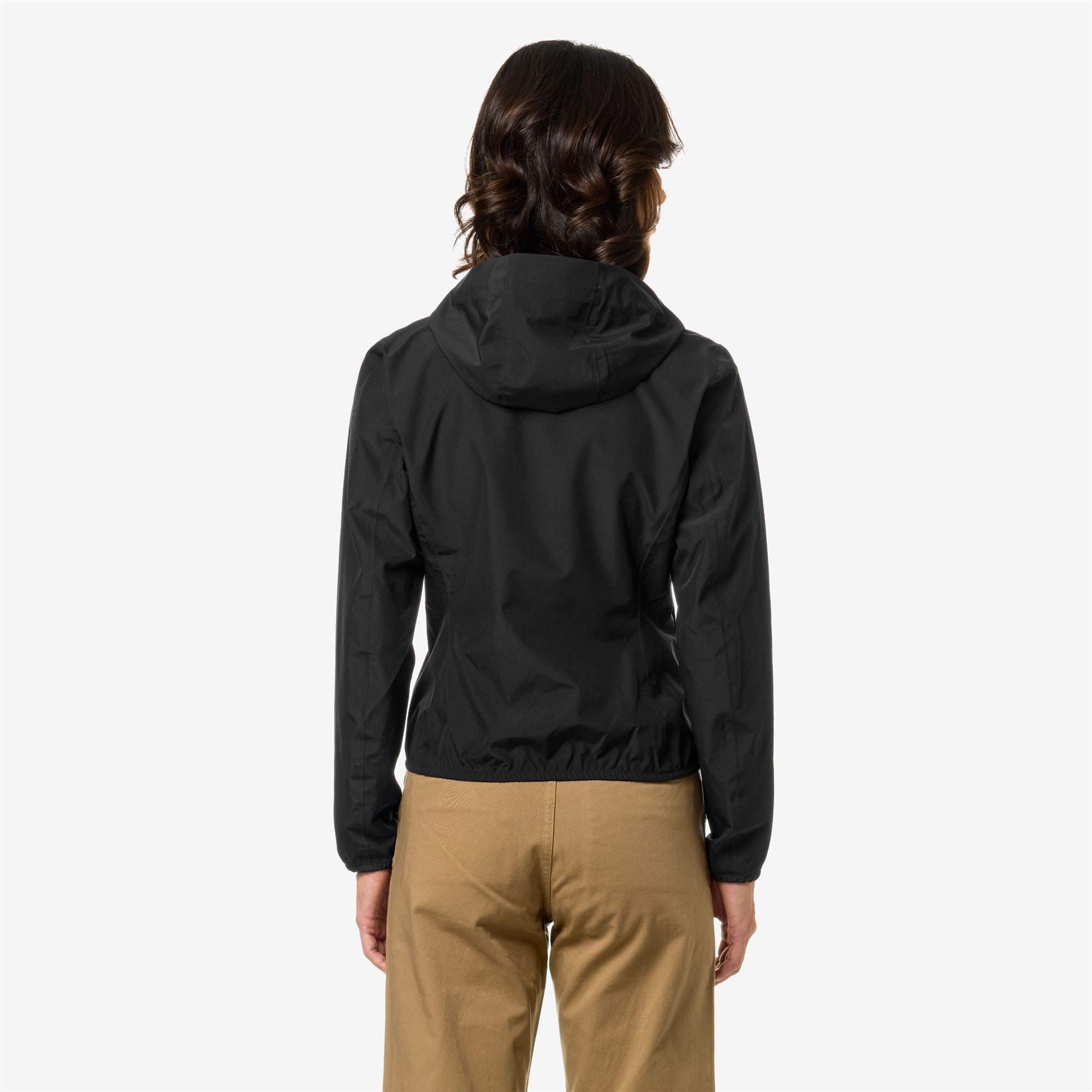 k-way-lily-eco-stretch-dot-veste-courte-imperm-able-femme-black-pure image 3