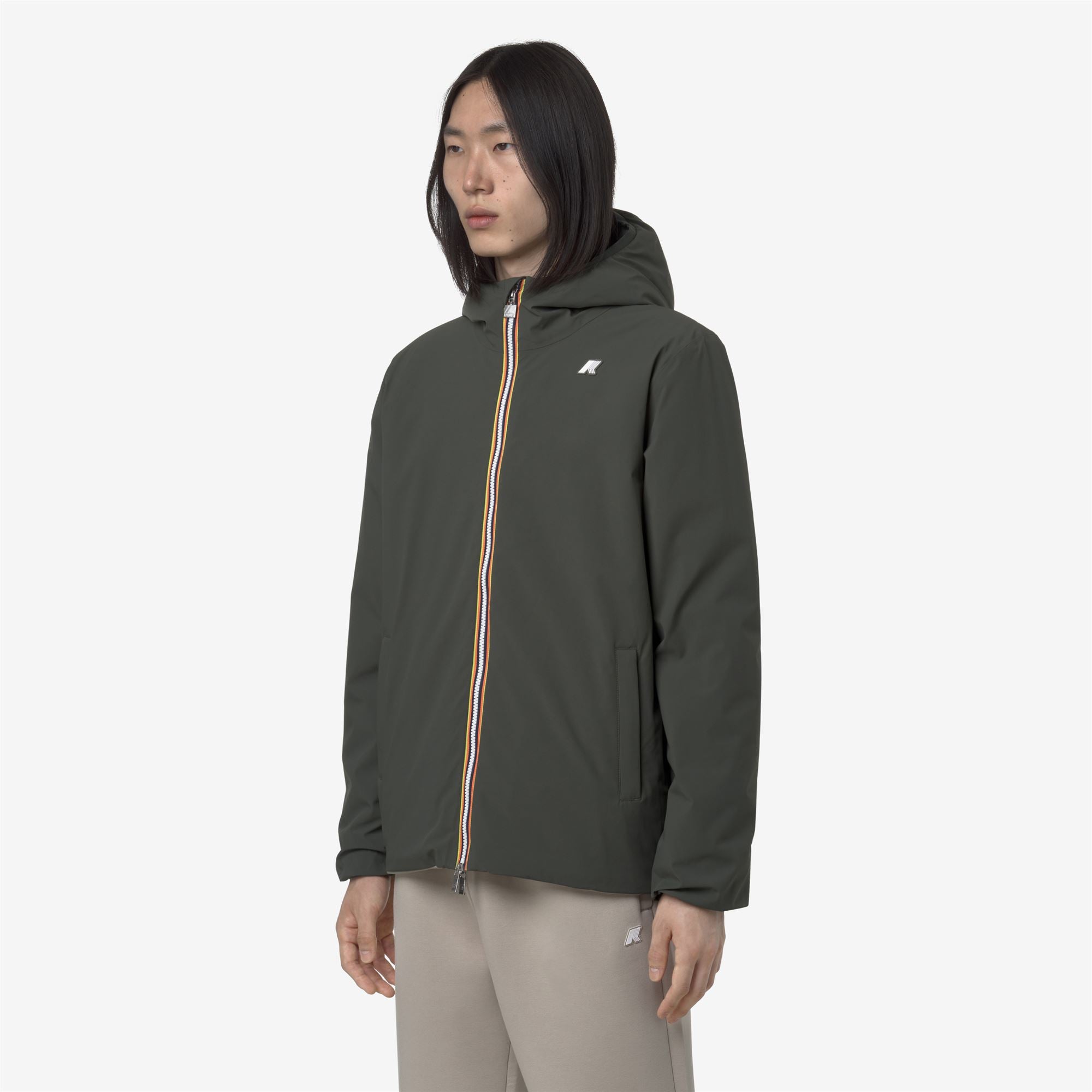 k-way-jack-st-warm-double-veste-r-versible-homme-green-blackish-green-oak image 2