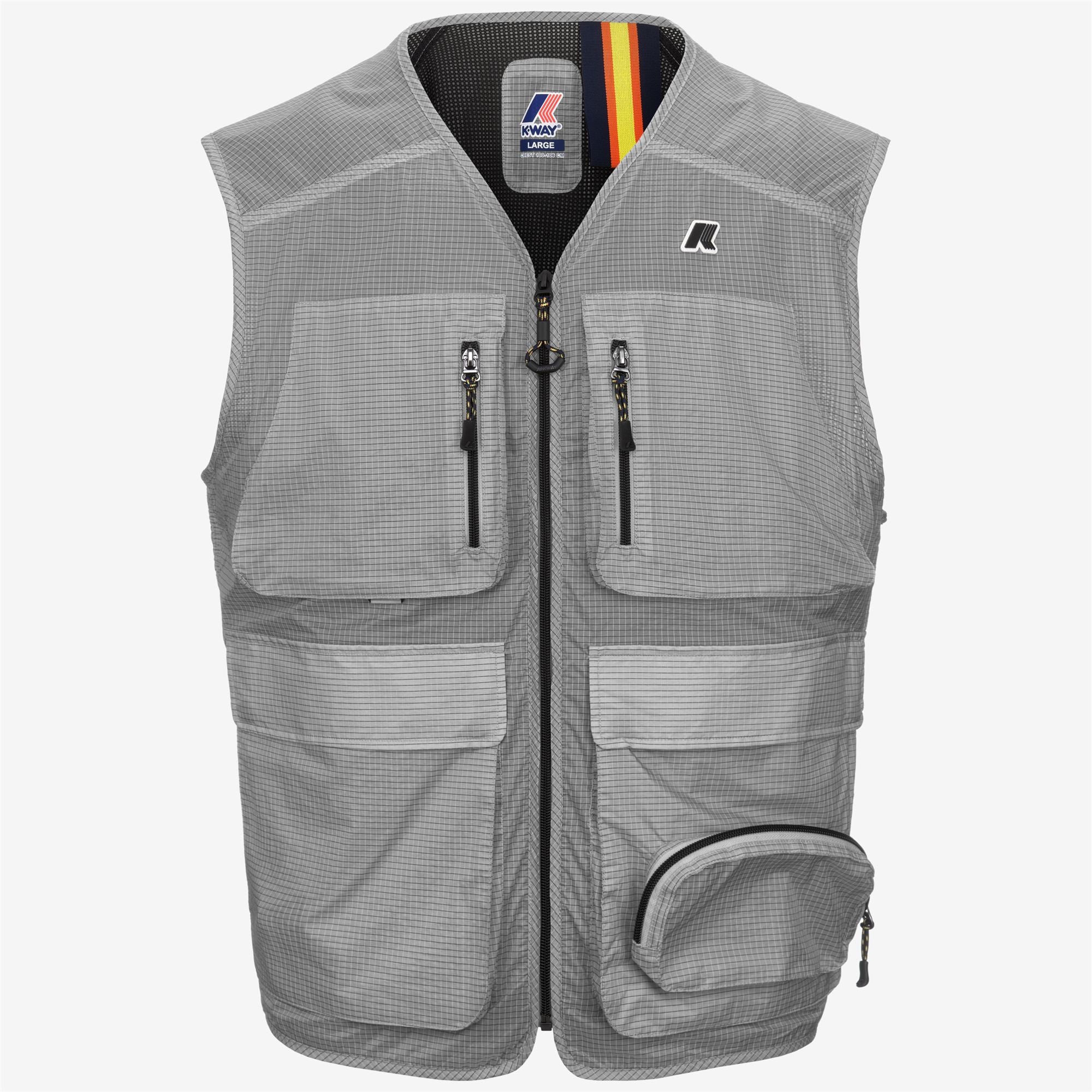 k-way-allos-gilet-unisexe-grey-ash-ripstop image 5
