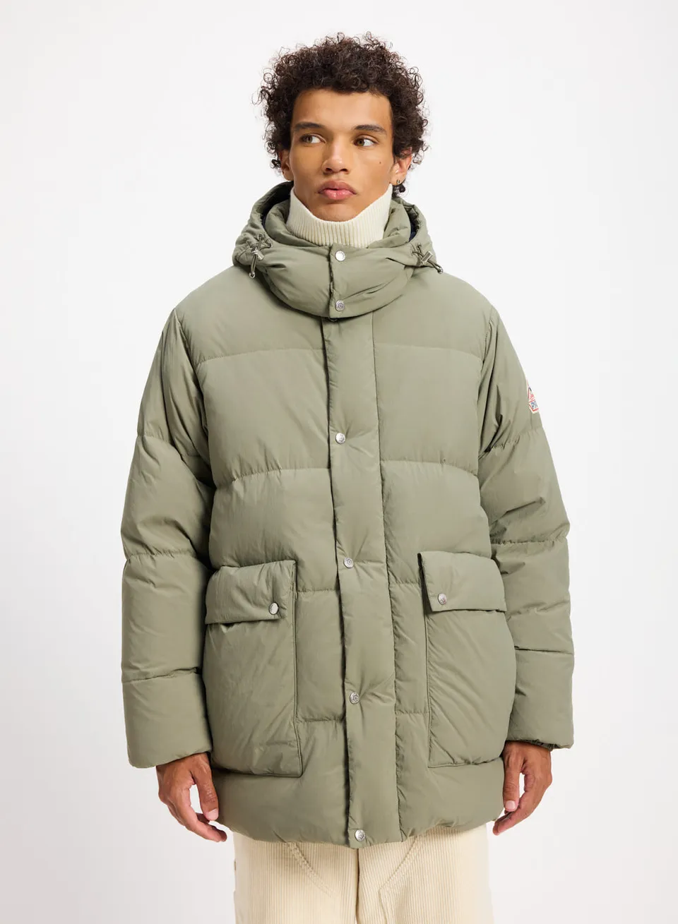 pyrenex-snuggle-doudoune-homme-kaki-grand-froid-30-c-capuche image 1