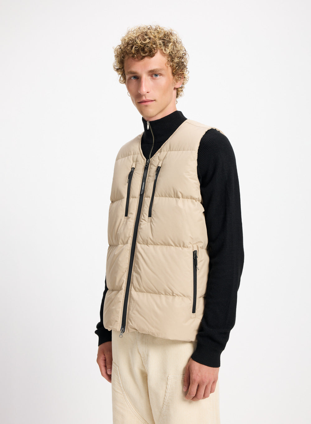 gilet-doudoune-sans-manches-homme-pyrenex-solace-beige image 1