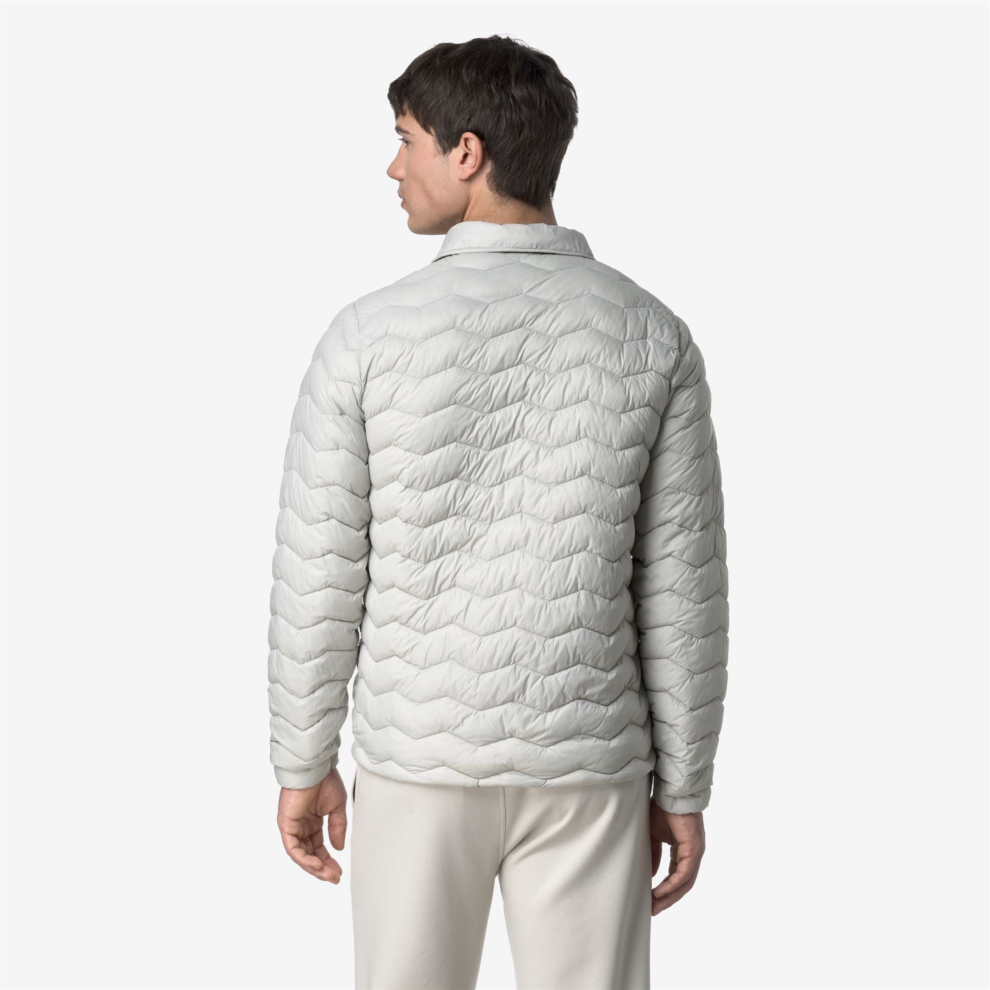 k-way-bruno-quilted-warm-veste-courte-homme-beige-lt image 3