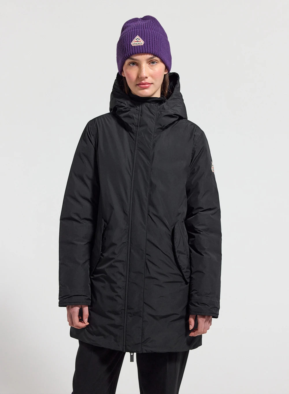pyrenex-easy-parka-imperm-able-femme-noire-en-duvet-naturel image 1