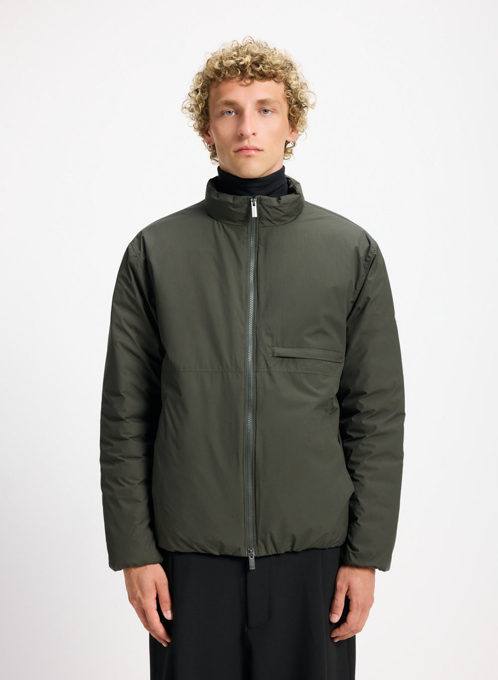 blouson-en-duvet-homme-pyrenex-spectre-kaki-imperm-able image 1