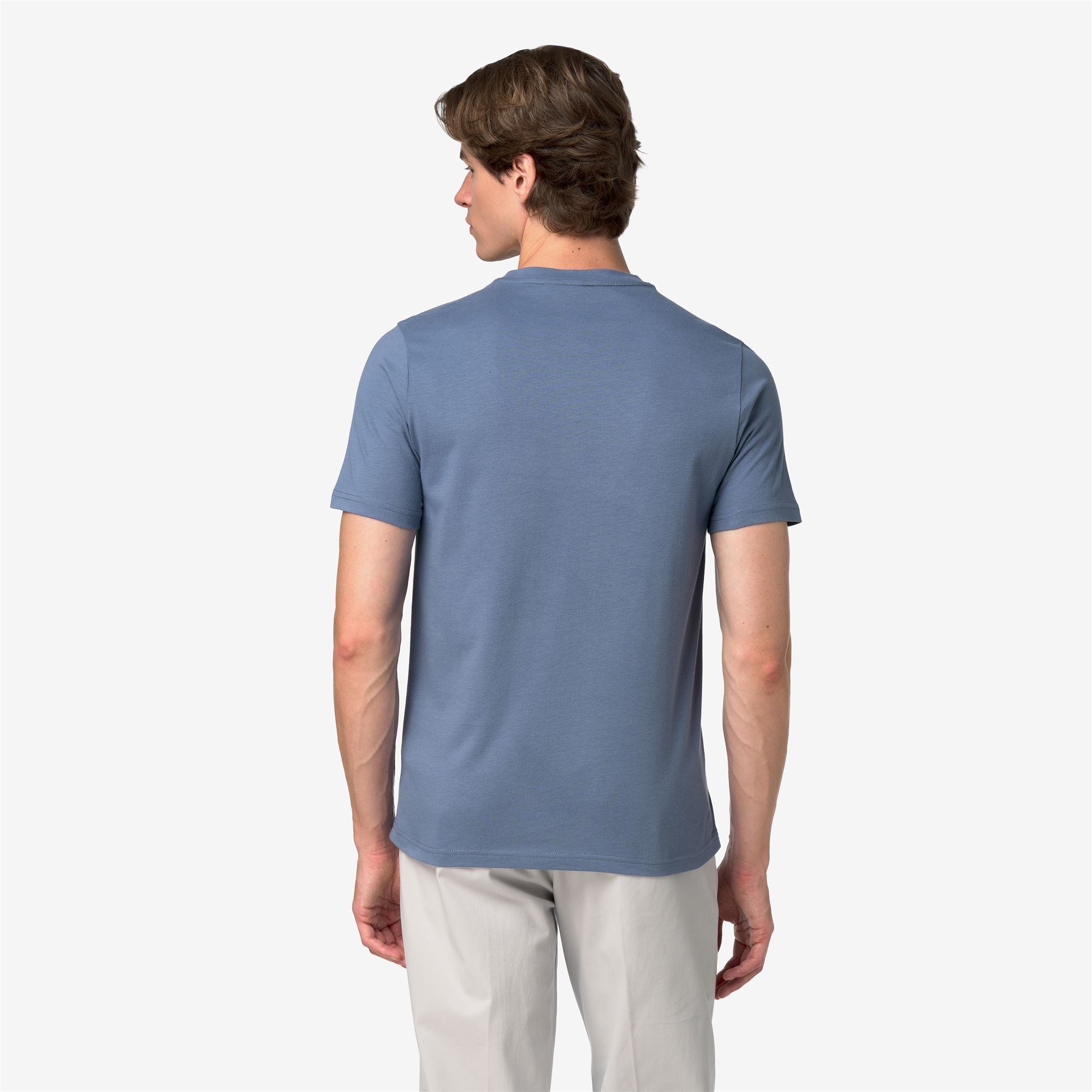 k-way-odom-jersey-peach-t-shirt-homme-blue-wild image 3