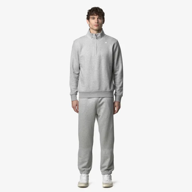 k-way-mickyel-heavy-fleece-pantalon-jogging-homme-grey-mel image 1