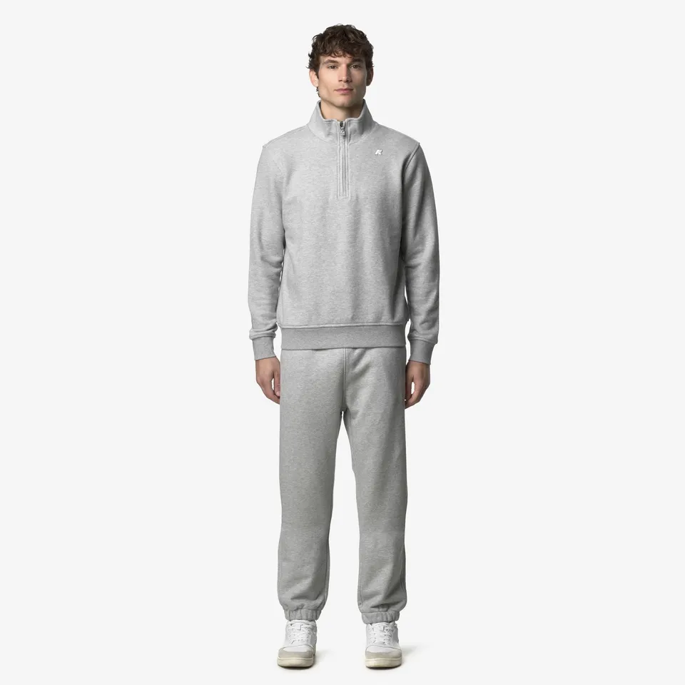 k-way-mickyel-heavy-fleece-pantalon-jogging-homme-grey-mel image 1