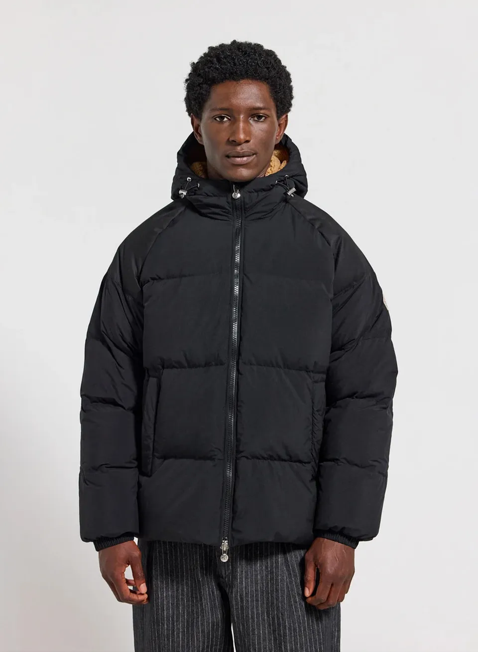pyrenex-retro-sten-doudoune-unisexe-capuche-noire image 1
