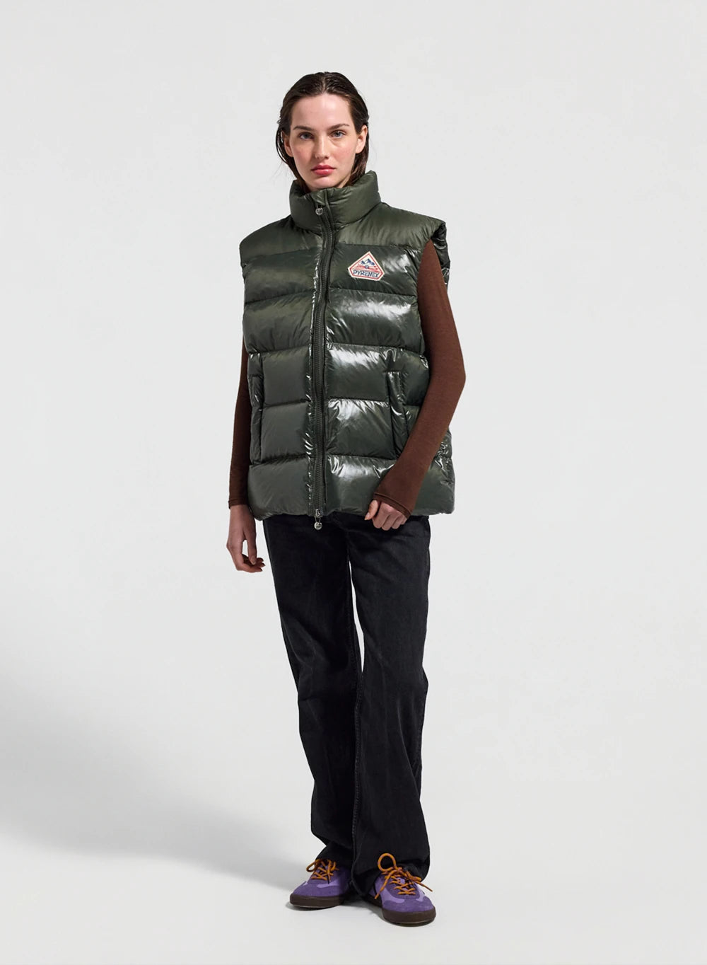 pyrenex-john-gilet-doudoune-sans-manches-unisexe-kaki-fonc image 4