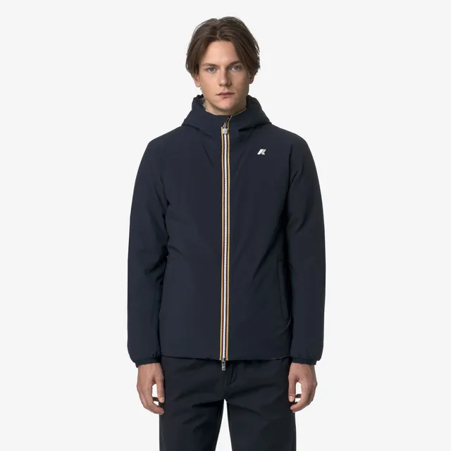 k-way-jack-st-warm-double-veste-r-versible-homme-blue-depth-beige-cashmere image 1
