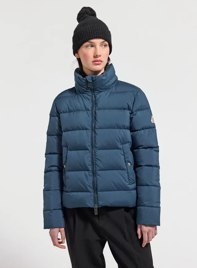 pyrenex-spoutnic-doudoune-femme-bleu-p-trole-capuche-amovible image 1