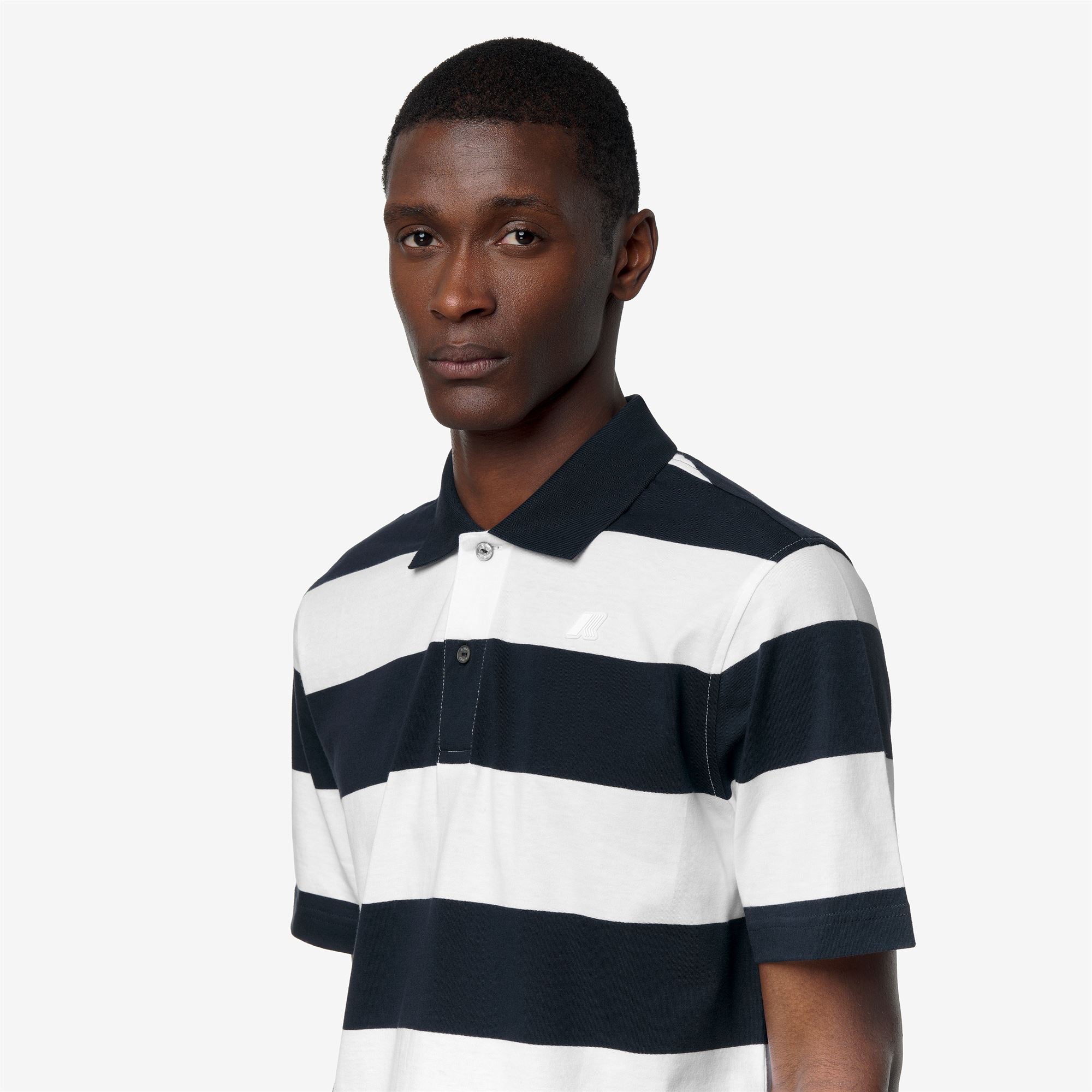 k-way-layo-mid-polo-homme-white-blue-depth image 4