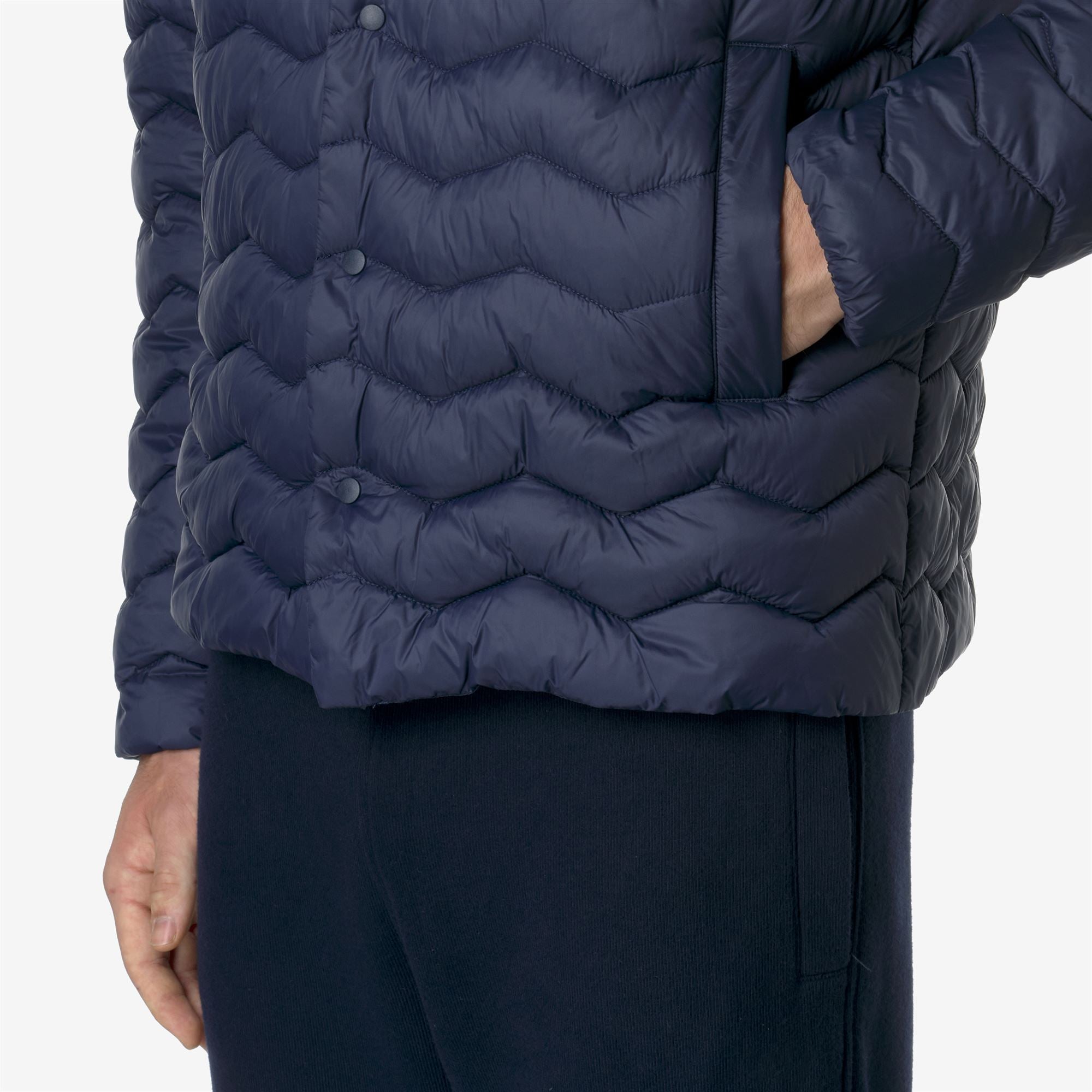 k-way-bruno-quilted-warm-veste-courte-homme-blue-depth image 4