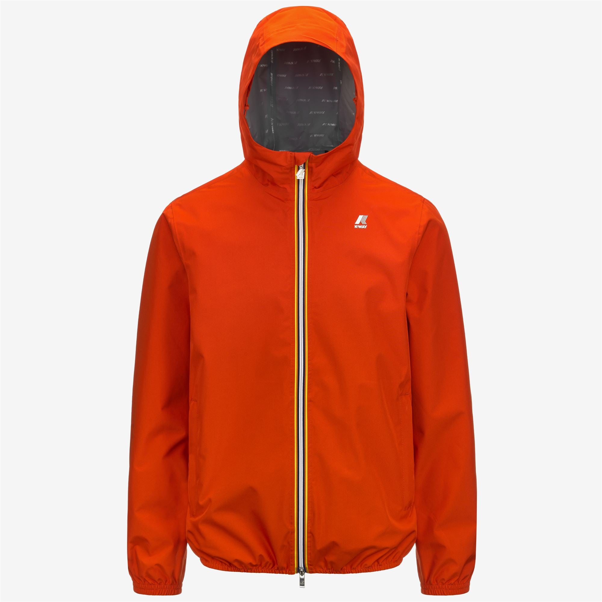 k-way-jack-eco-stretch-dot-veste-coupe-vent-court-homme-orange-pumpkin image 5