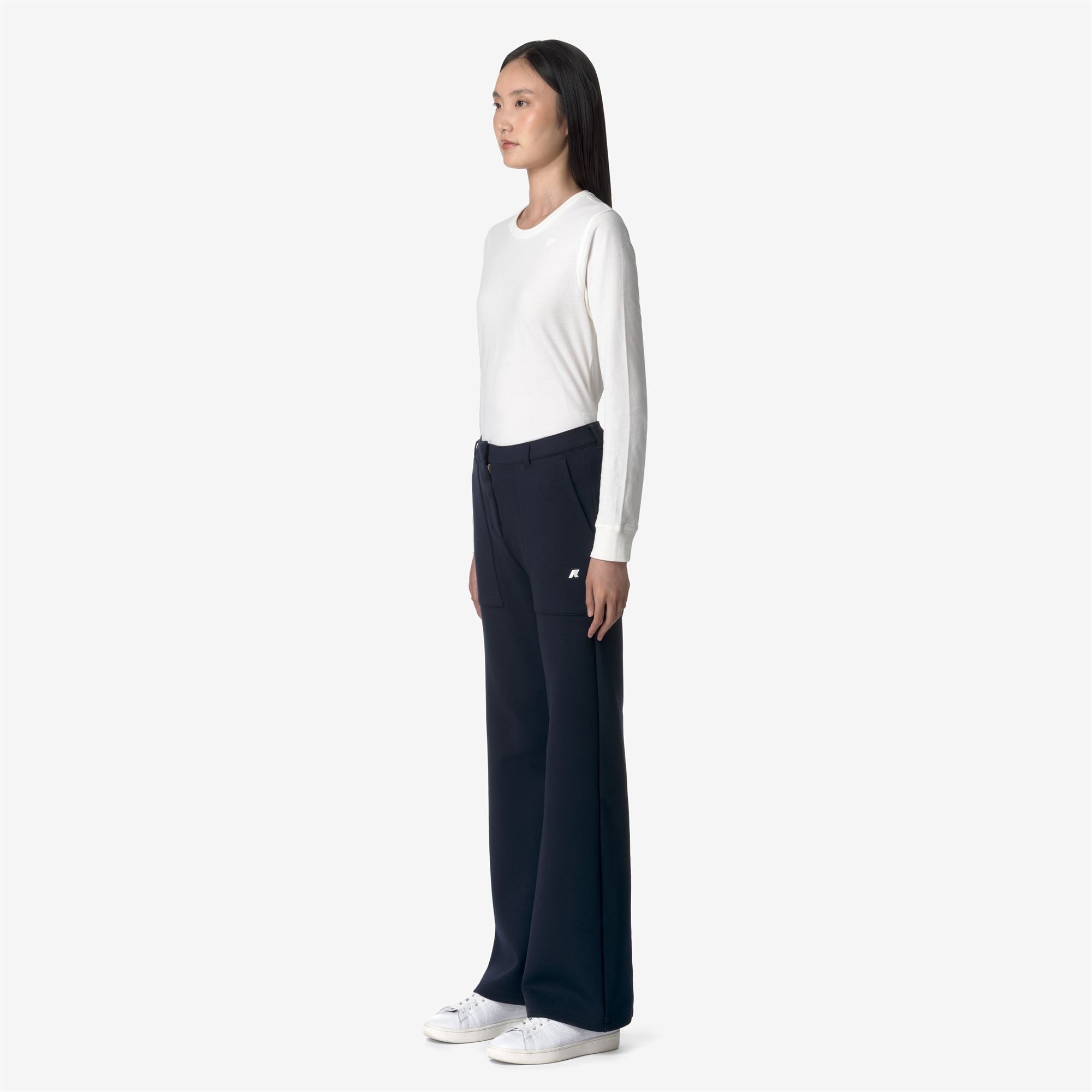 k-way-janinne-light-spacer-pantalon-de-sport-femme-blue-depth image 2