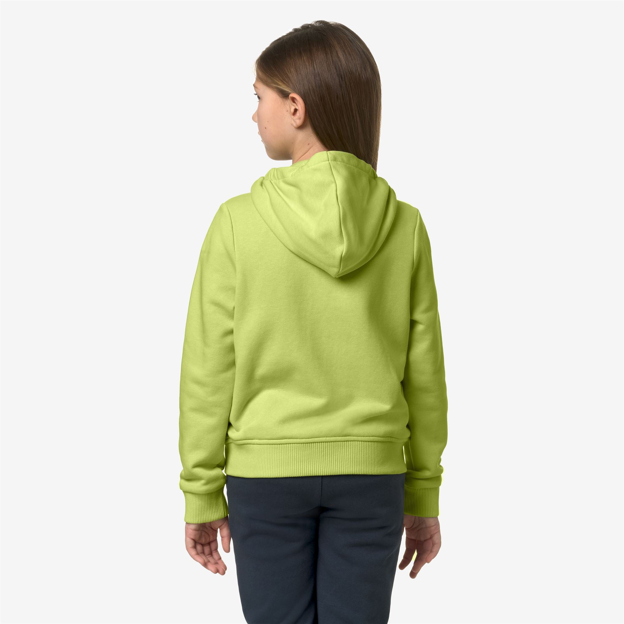 k-way-p-le-vrai-arnel-poly-cotton-veste-polaire-enfant-green-celery image 3