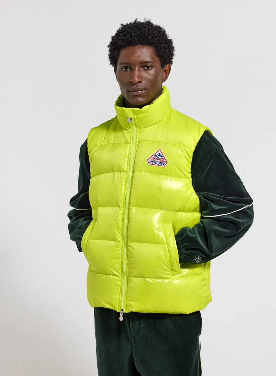 doudoune-sans-manche-unisexe-pyrenex-john-jaune-citron image 1