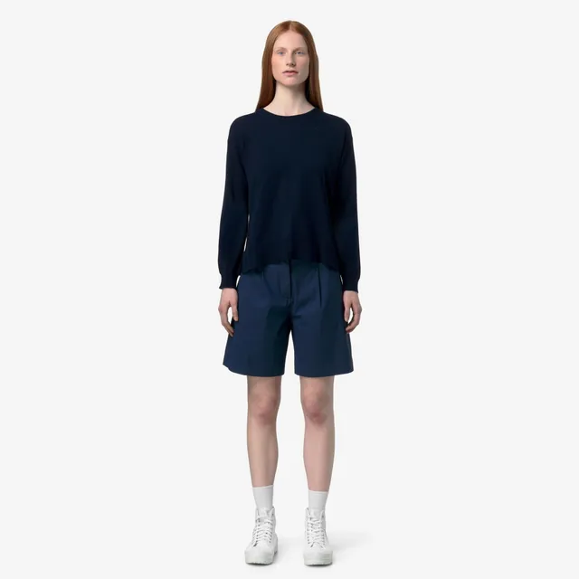 k-way-domitine-cotton-ps-pull-over-femme-blue-depth image 1