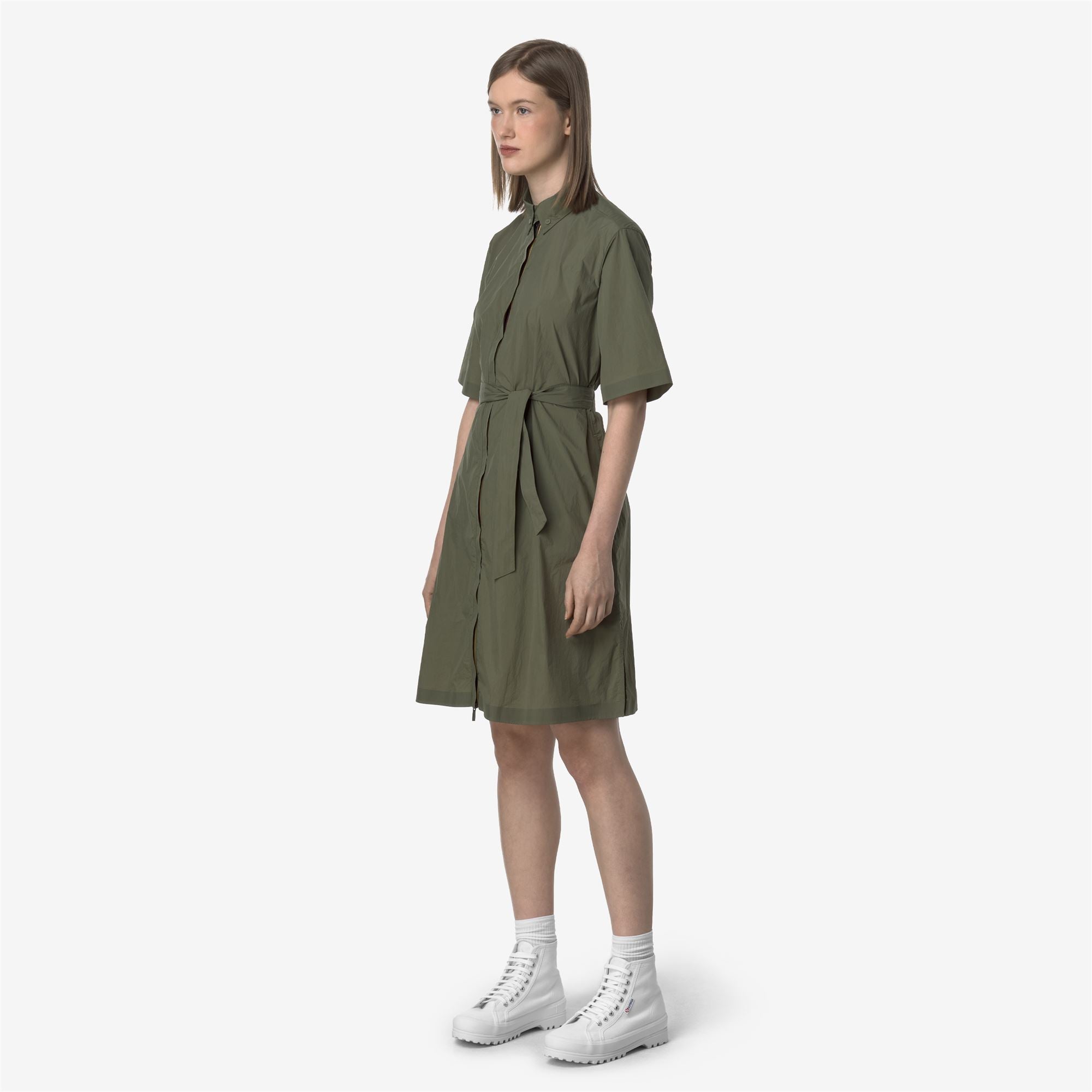 k-way-lizy-veste-3-4-femme-green-lichen image 2
