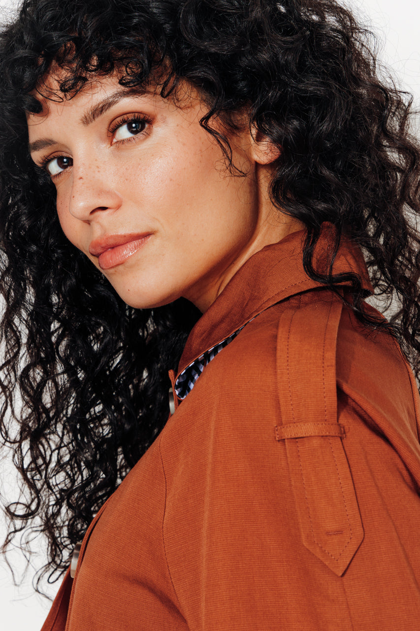 trench-coat-bovelle-veste-esprit-trench-coton-et-lin-marron image 6