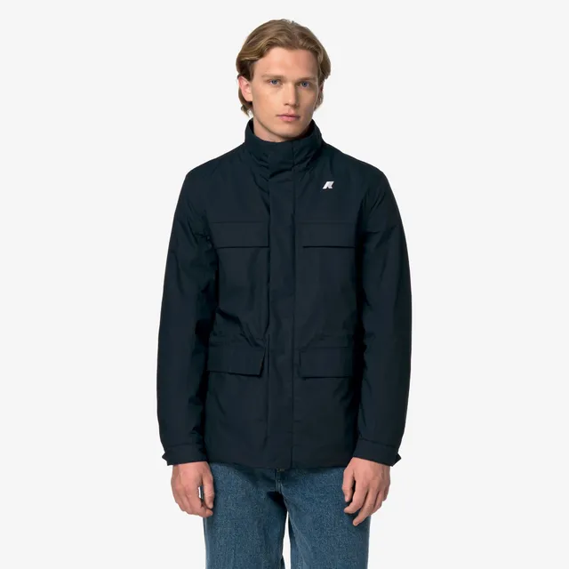 k-way-manuene-warm-micro-canvas-veste-homme-blue-depth image 1