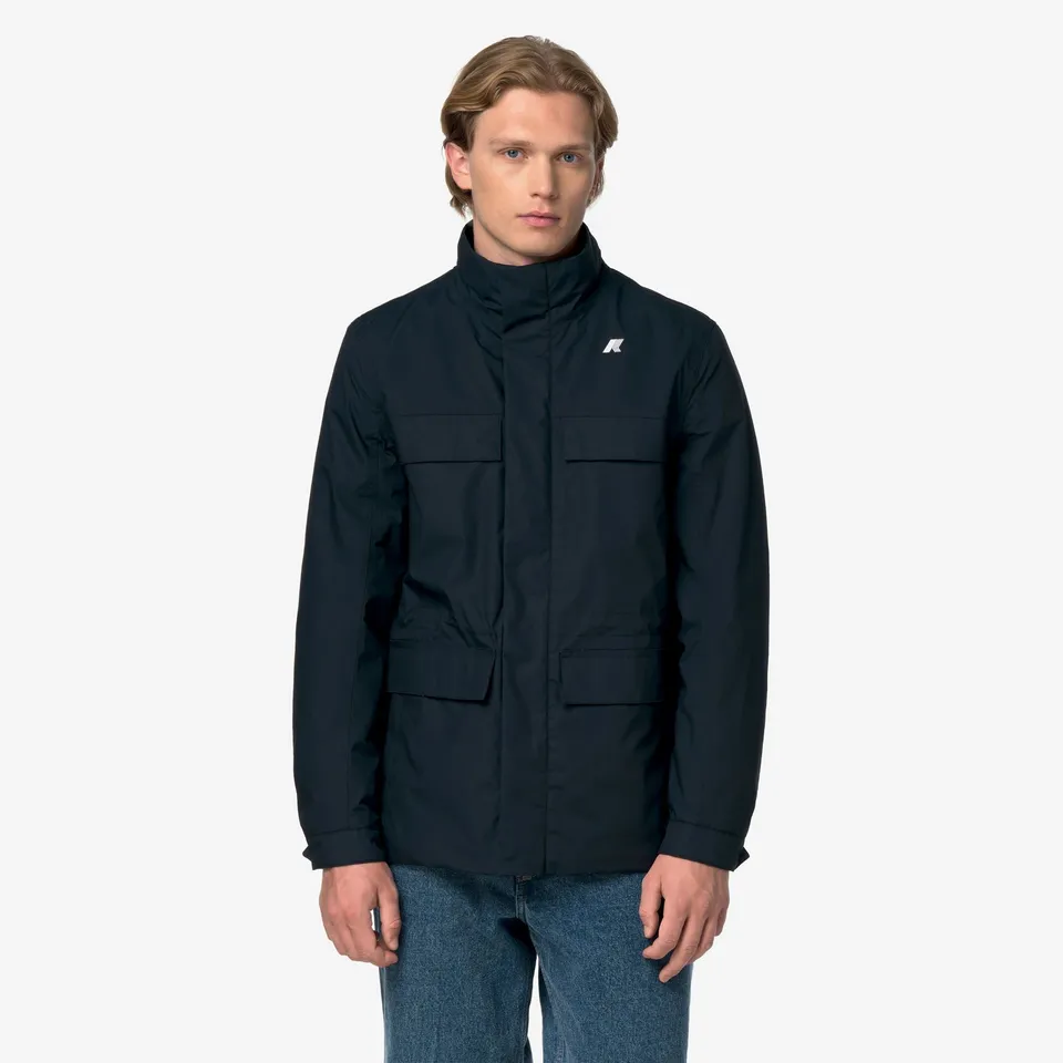 k-way-manuene-warm-micro-canvas-veste-homme-blue-depth image 1
