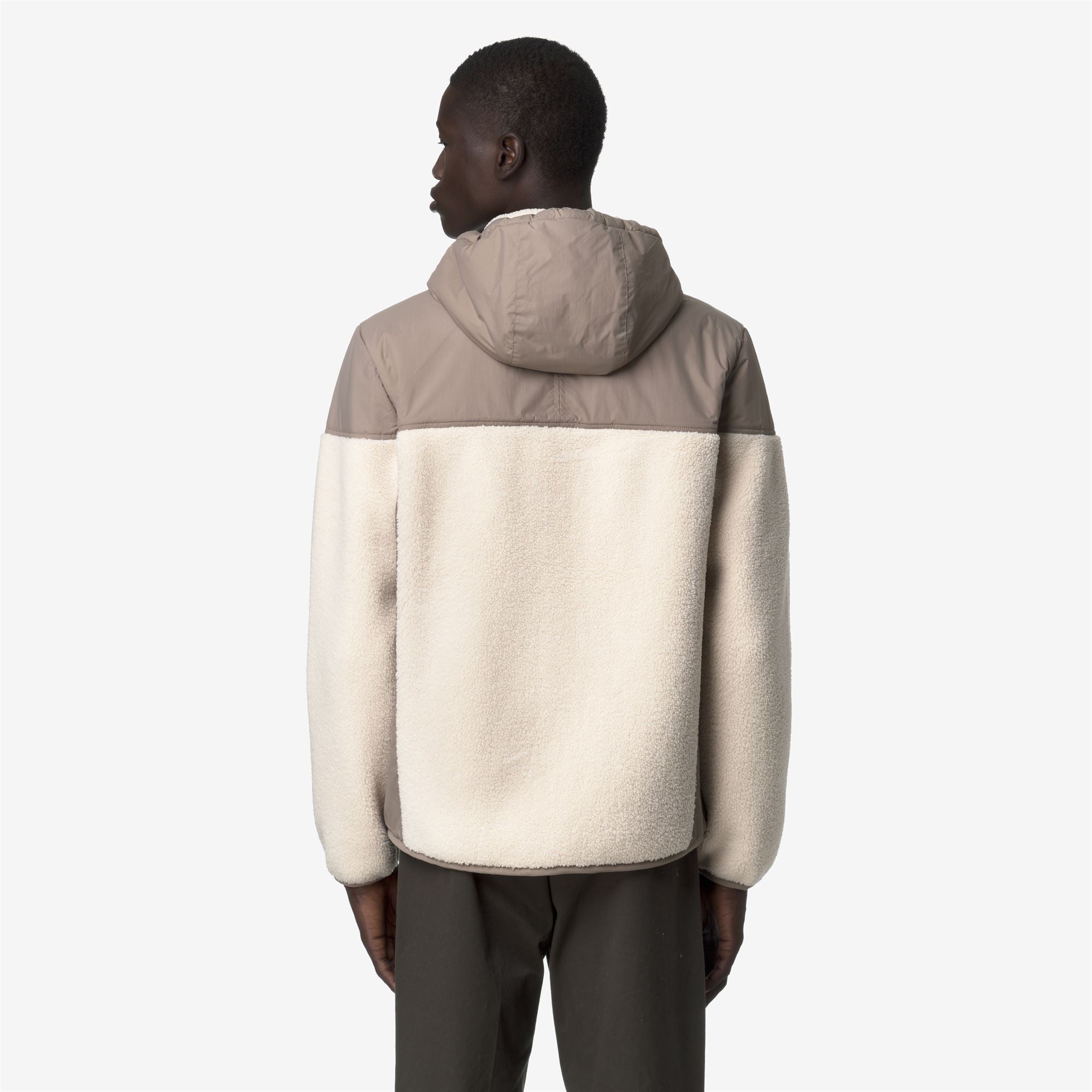 k-way-samson-4-0-orsetto-polaire-sherpa-zipp-e-unisexe-beige-taupe-ecru image 2
