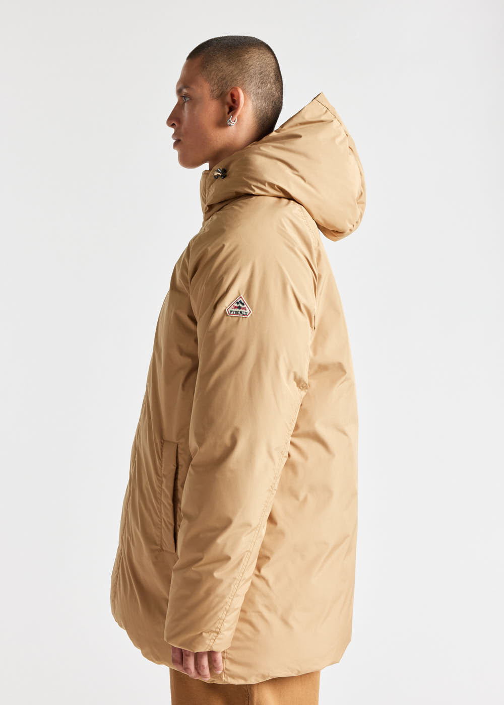 pyrenex-spark-parka-capuche-homme-iced-coffee image 3