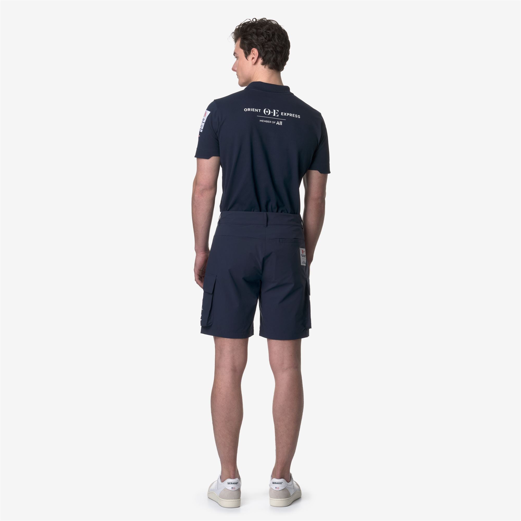 k-way-greges-orient-express-team-ac-short-cargo-unisexe-blue-dress image 3