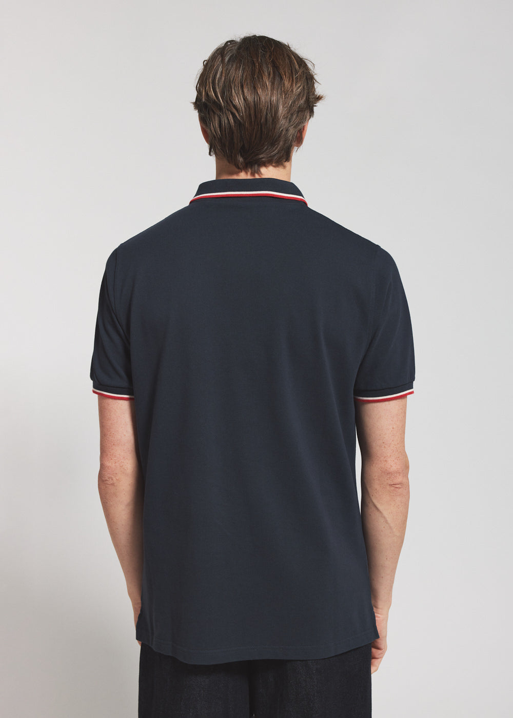 polo-homme-pyrenex-leyre-bleu-marine-en-coton-biologique image 2