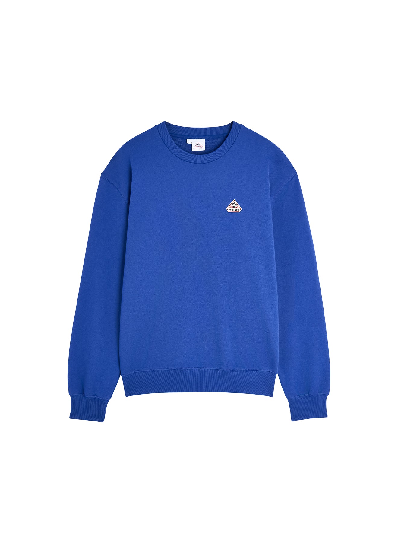 pyrenex-phase-sweat-col-rond-unisexe-coton-bio-bleu-lectrique image 7