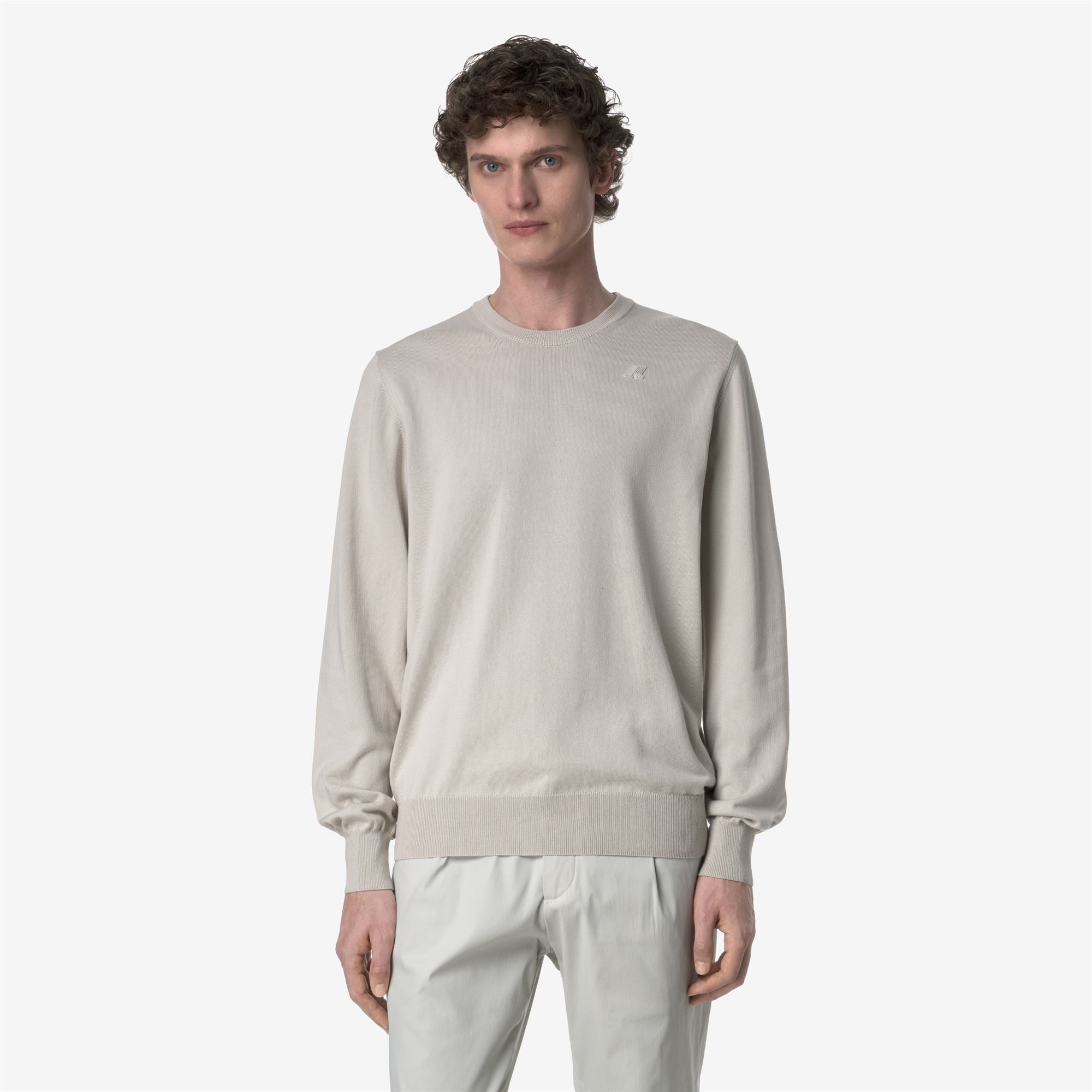 k-way-sebastien-cotton-ps-pull-over-homme-beige-lt image 1