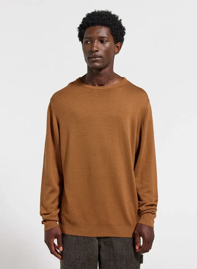 pyrenex-omhet-pull-col-rond-laine-m-rinos-homme-marron image 1