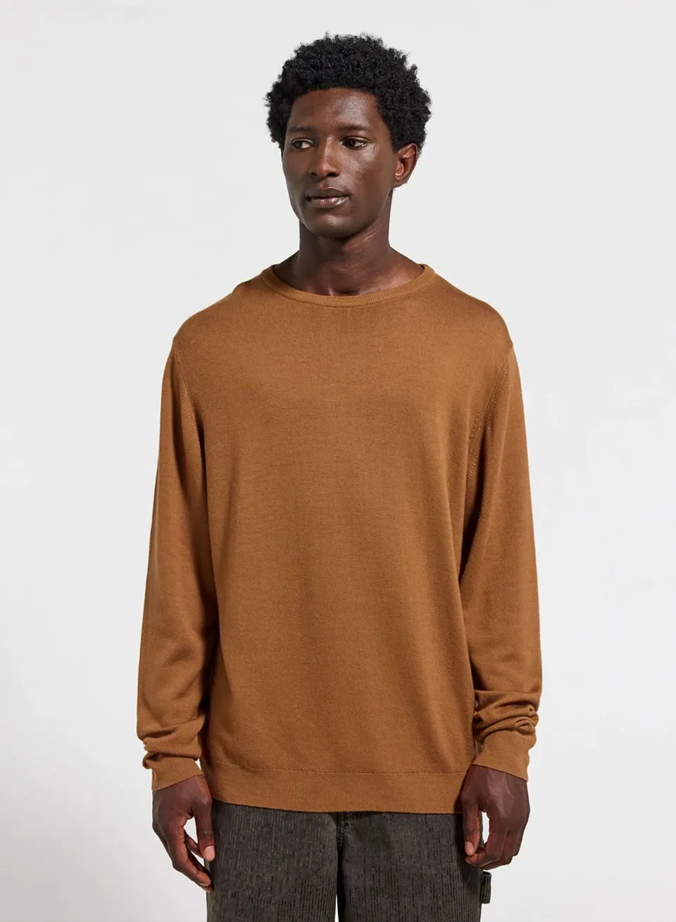 pyrenex-omhet-pull-col-rond-laine-m-rinos-homme-marron image 1