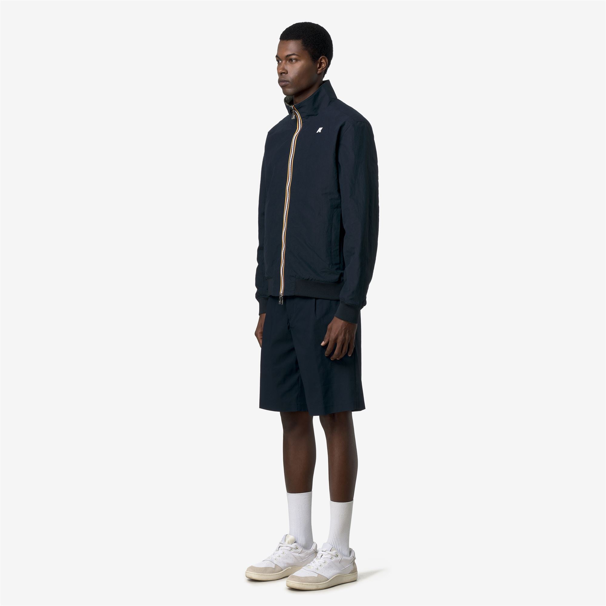 k-way-arsene-cotton-double-veste-court-r-versible-homme-blue-depth image 2
