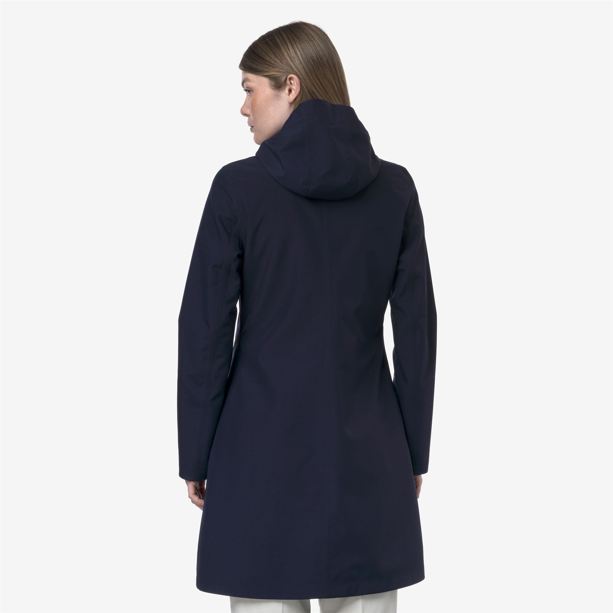 k-way-stephy-bonded-jersey-veste-3-4-femme-blue-depth image 3