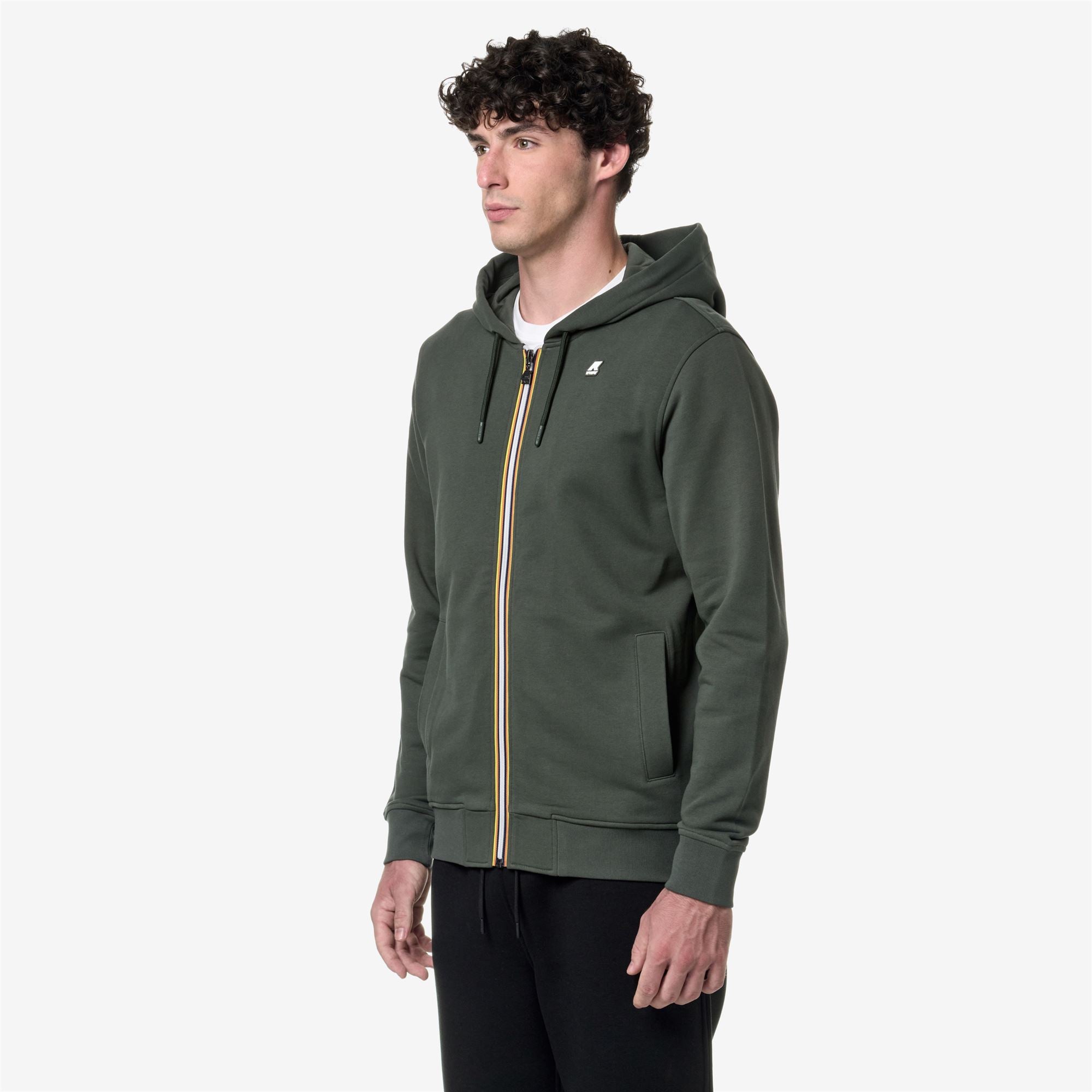 k-way-anthony-veste-polaire-homme-green-blackish image 2