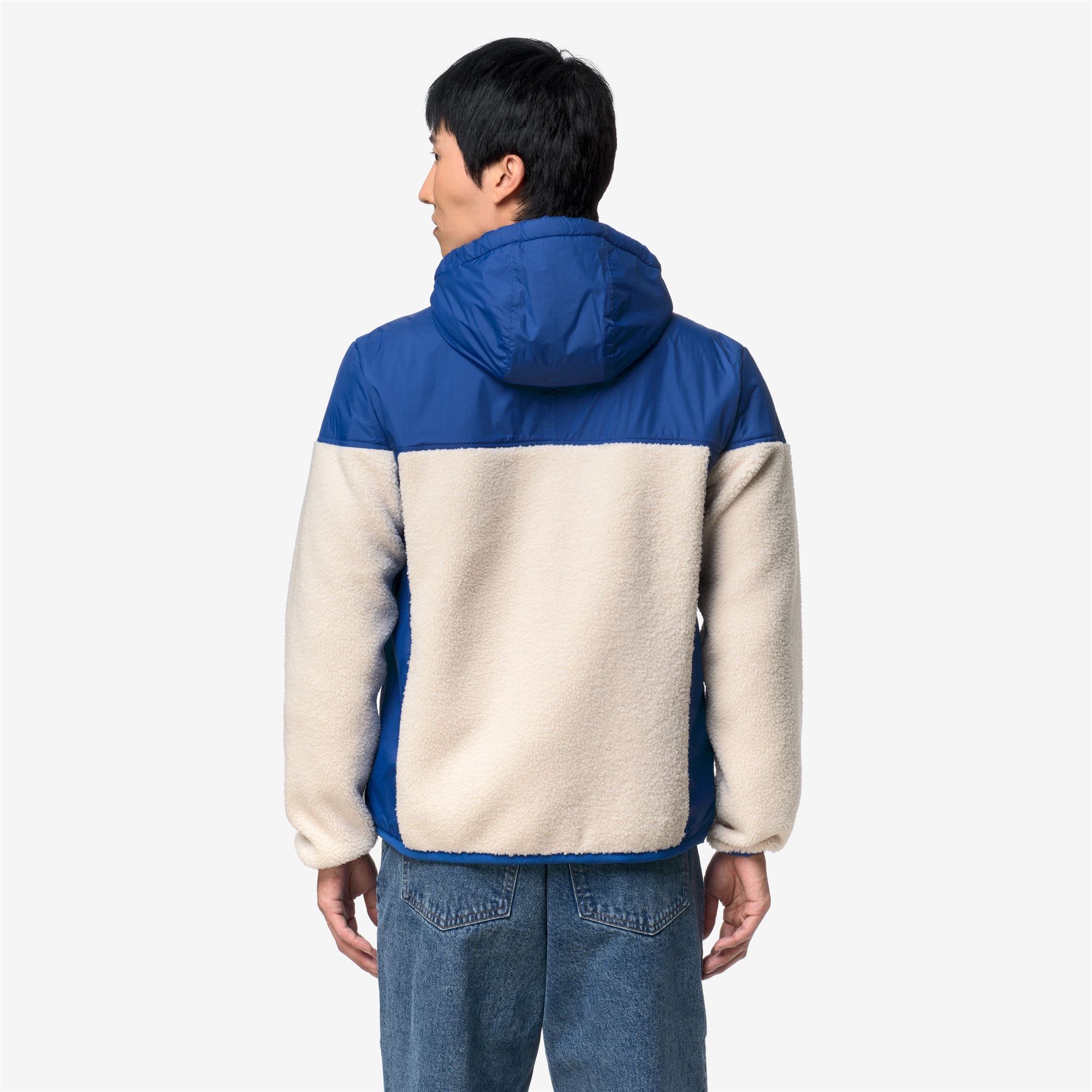 k-way-samson-4-0-orsetto-polaire-sherpa-zipp-e-unisexe-blue-royal-marine-white-t image 3