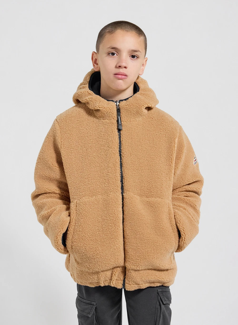 pyrenex-keylinn-noire-r-versible-enfant-doudoune-sherpa image 3