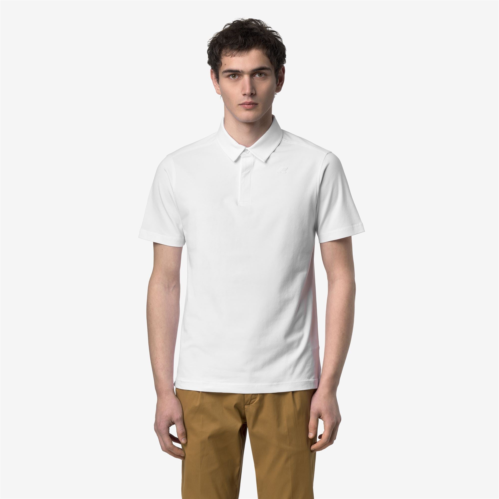 k-way-viggo-lt-stretch-jersey-slim-polo-homme-white-white image 1