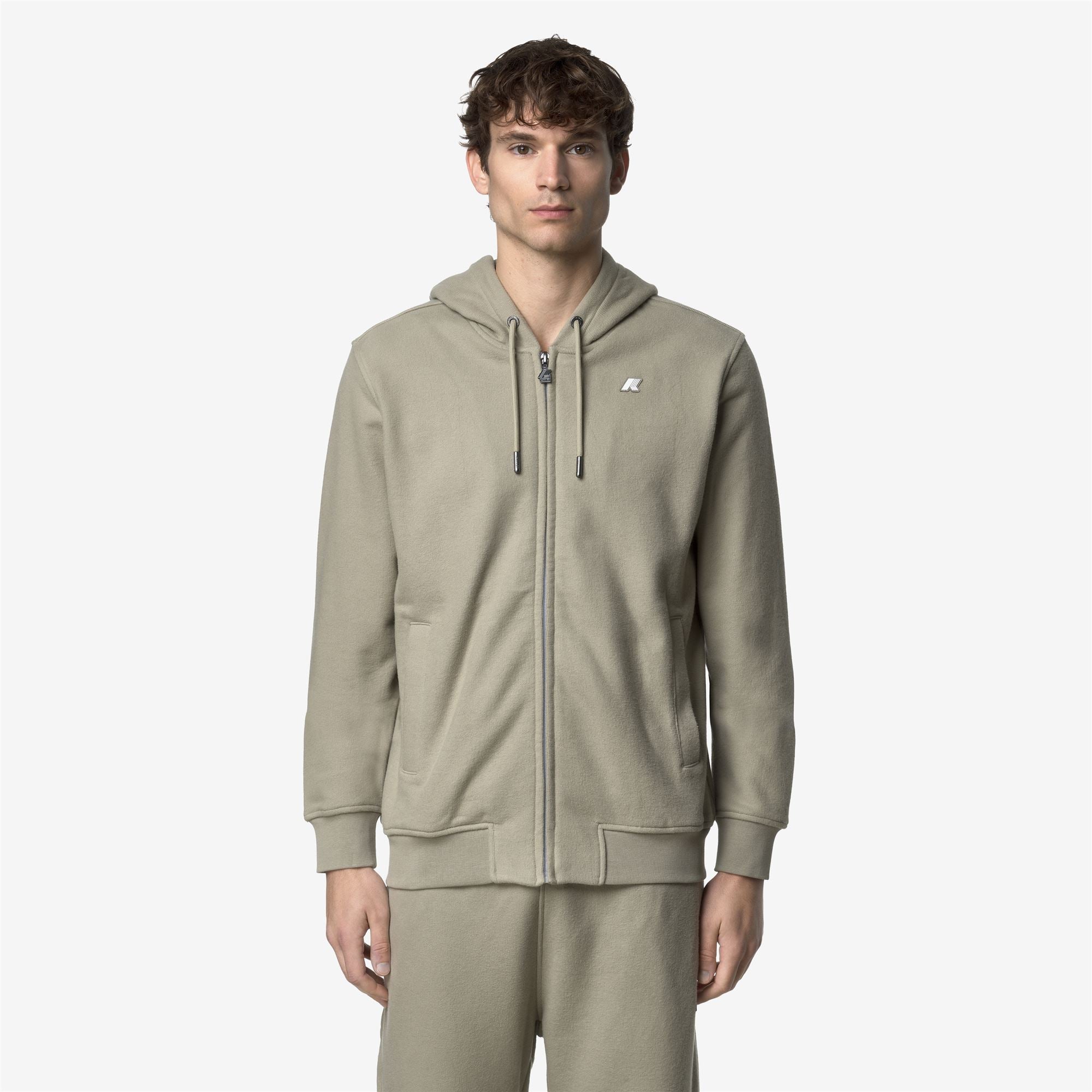 k-way-anthony-heavy-fleece-polaire-veste-homme-green-oak image 1