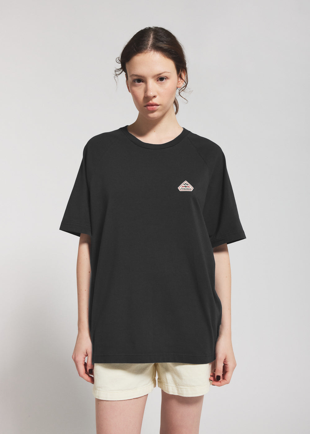 pyrenex-corto-t-shirt-unisexe-coton-biologique-black image 1