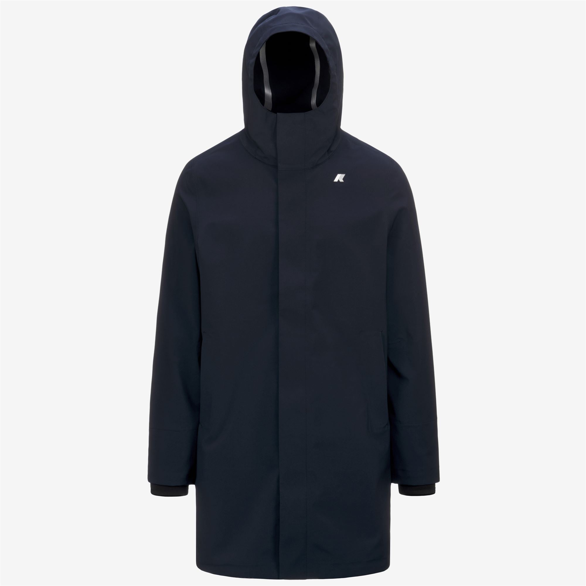 k-way-thomas-bonded-veste-longue-homme-blue-depth image 5
