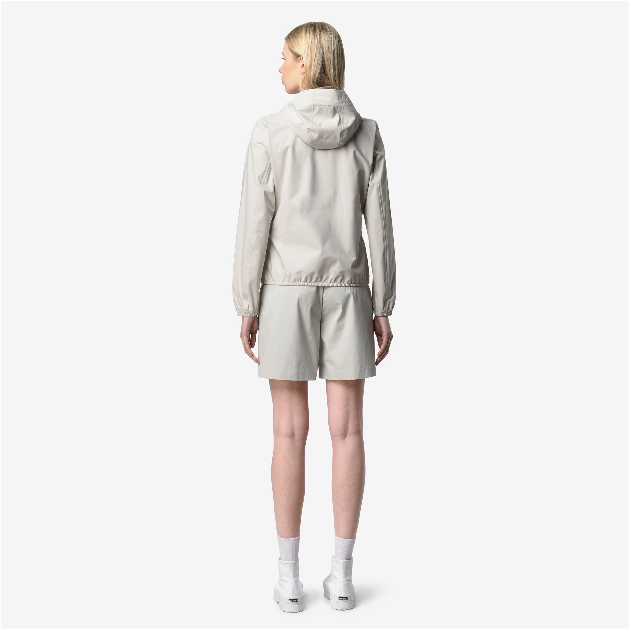 k-way-lil-2-0-stretch-dot-veste-courte-femme-beige-lt image 3
