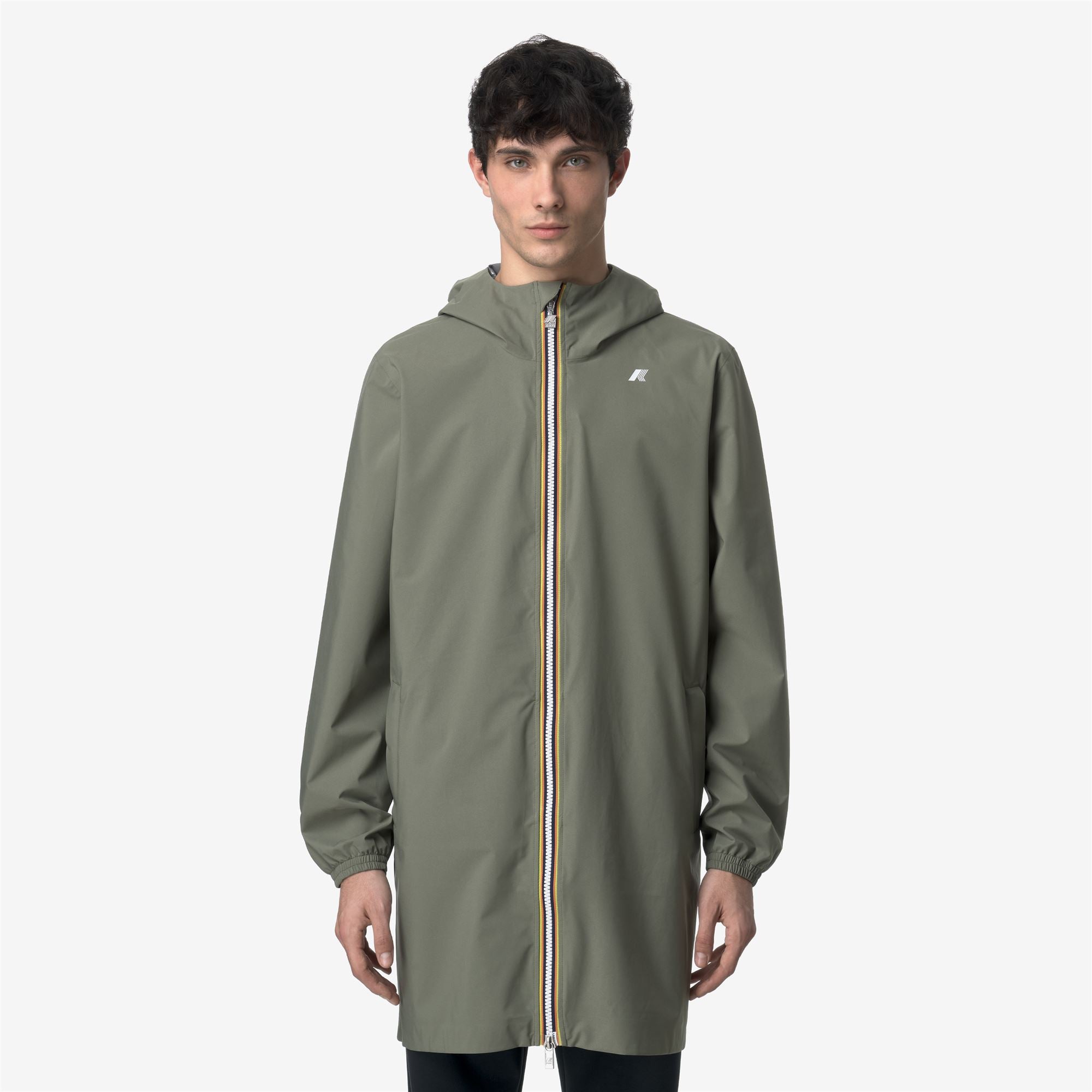 k-way-thomas-stretch-dot-veste-3-4-homme-green-lichen image 1