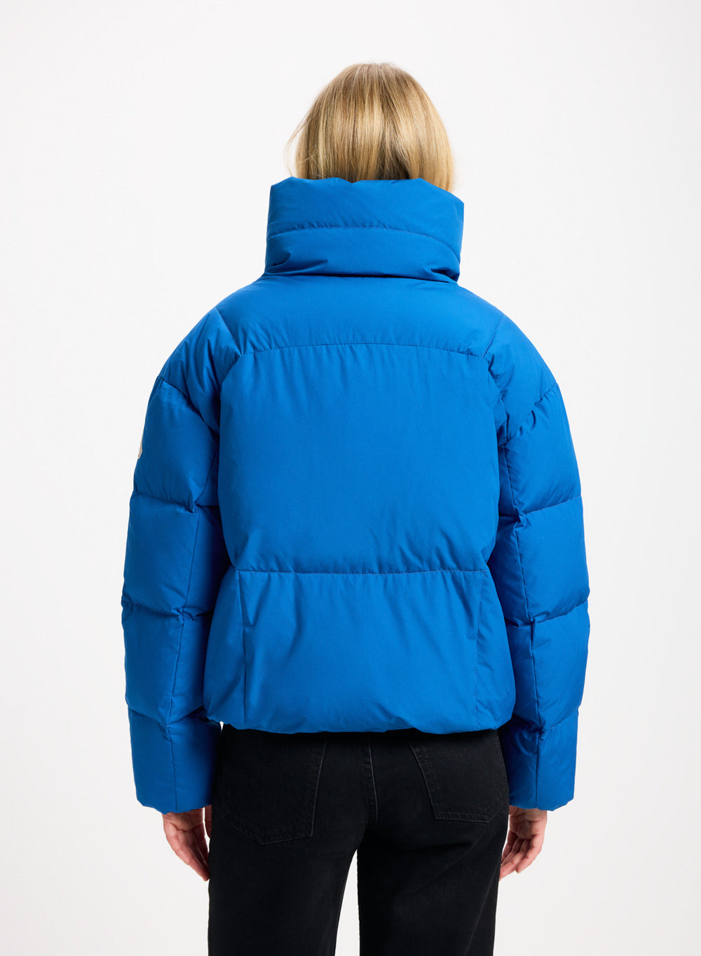 pyrenex-harmonie-crop-doudoune-courte-femme-bleu-lectrique-duvet-upcycl image 4