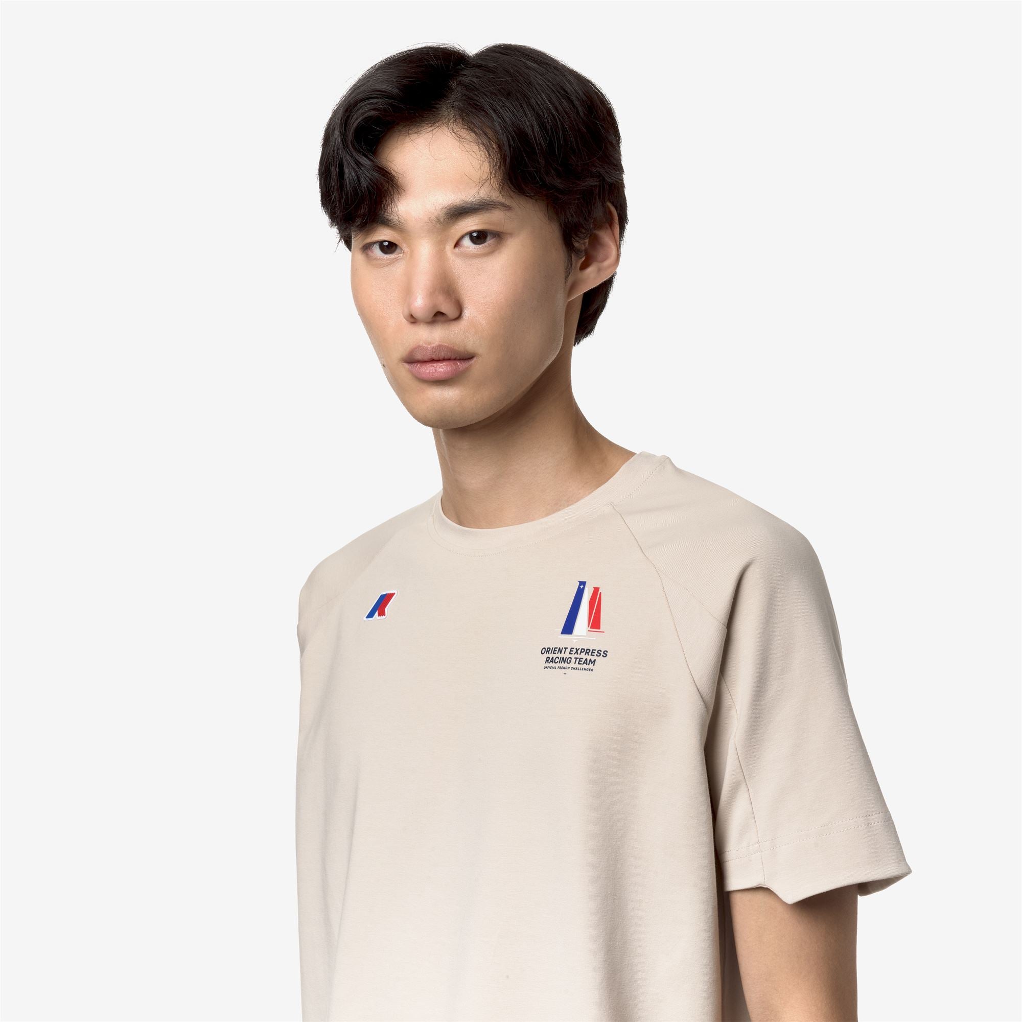 k-way-parot-orient-express-ac-t-shirt-unisexe-grey-vapor image 4
