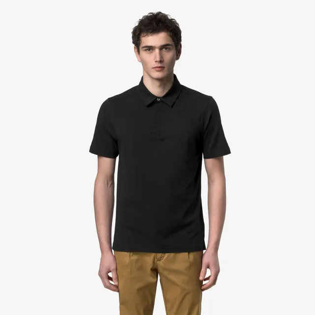 k-way-viggo-lt-stretch-jersey-slim-polo-homme-black-pure image 1